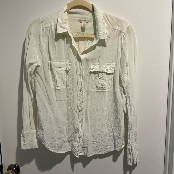 J. Crew Silk Button Down - Picture 1 of 3